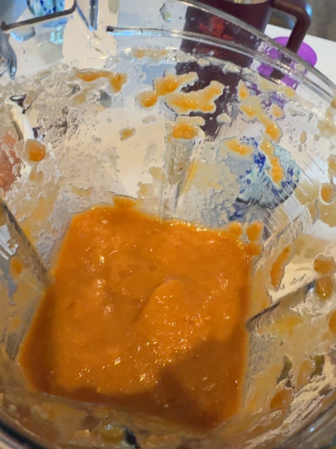 Freshly blended smoky enchilada sauce