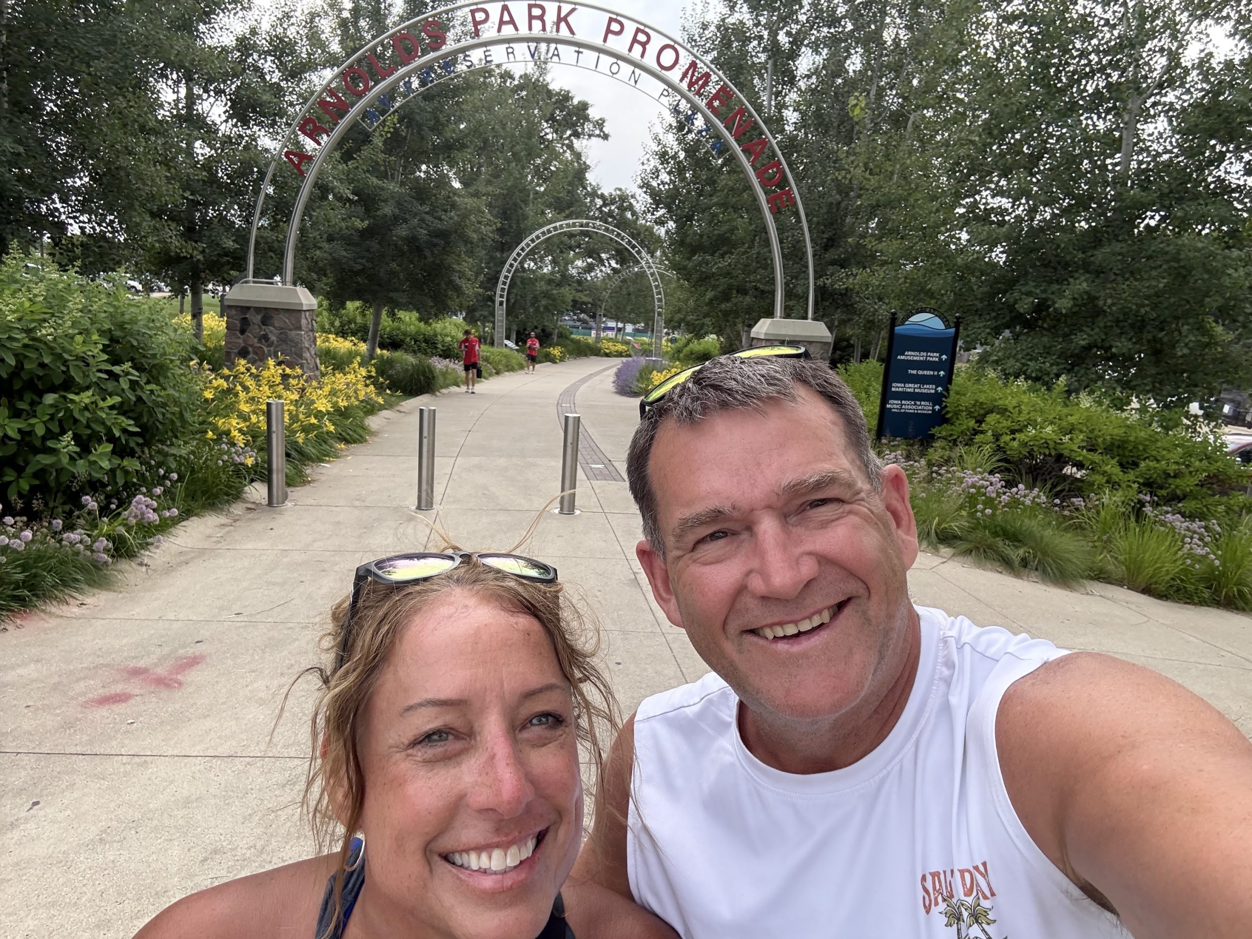 Kirk and Kim at Arnolds Park Promenade