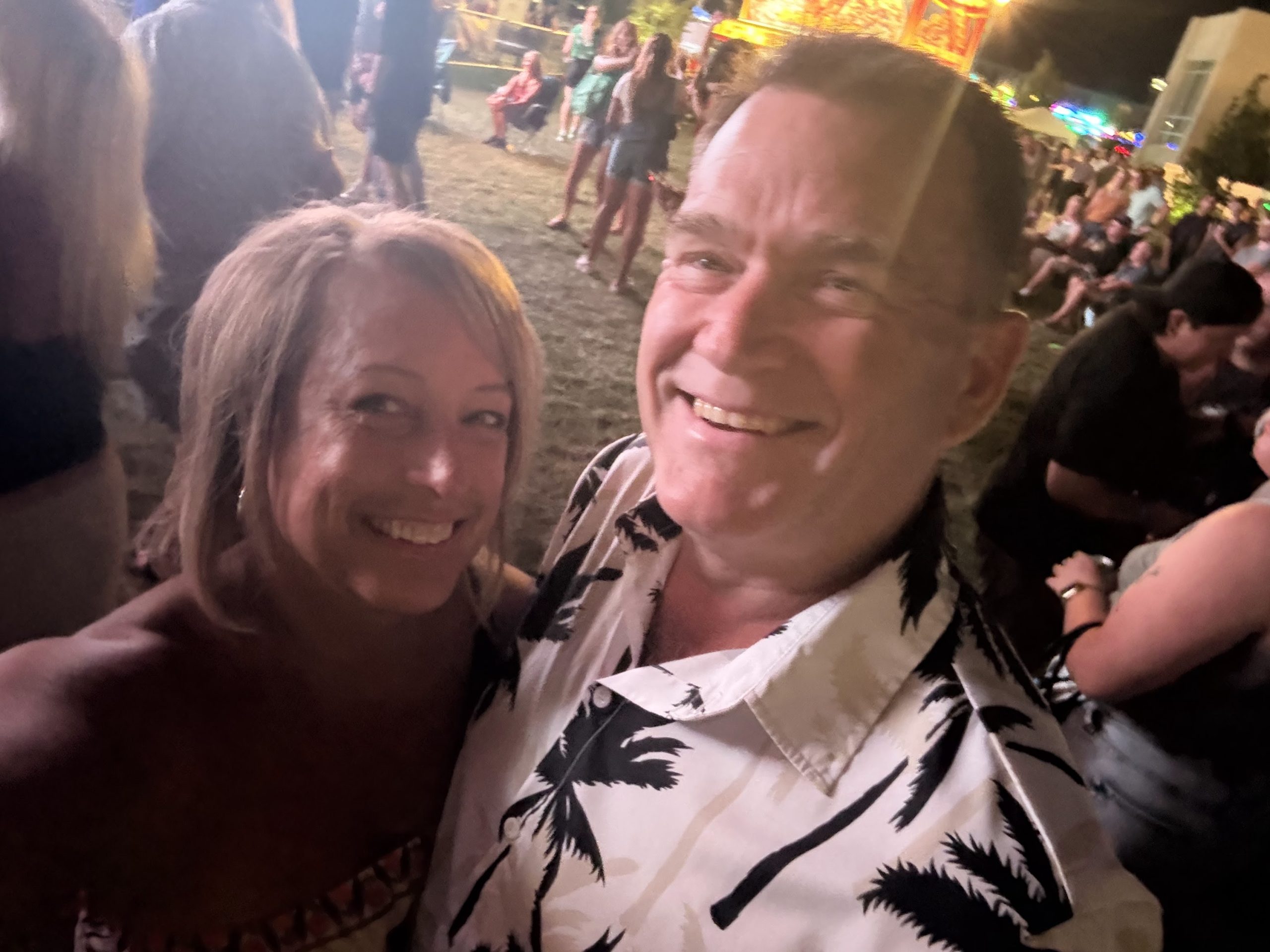 Kirk and Kim finishing their fifth anniversary night in The District in Ankeny