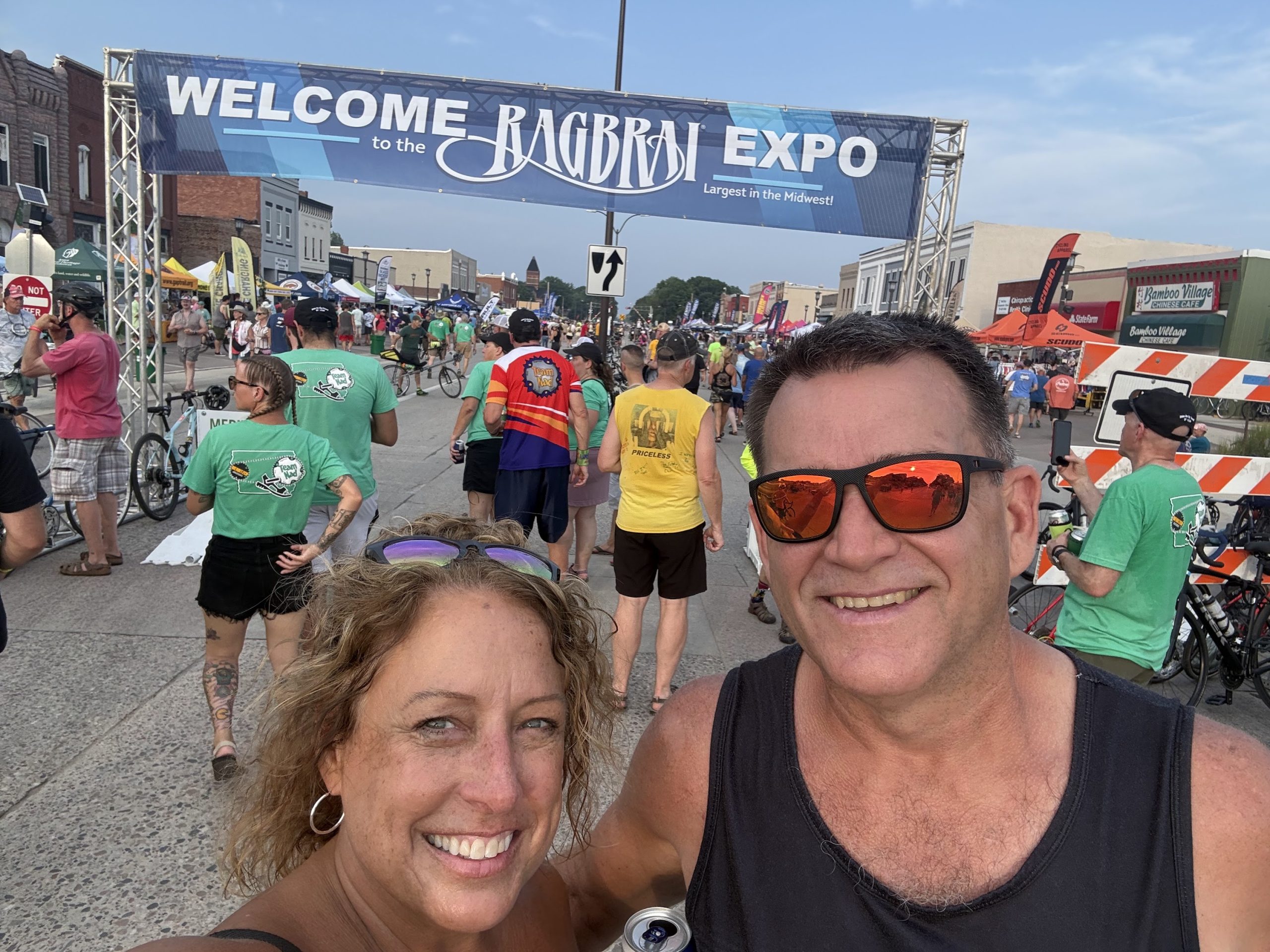 Kirk and Kim at the RAGBRAI Expo