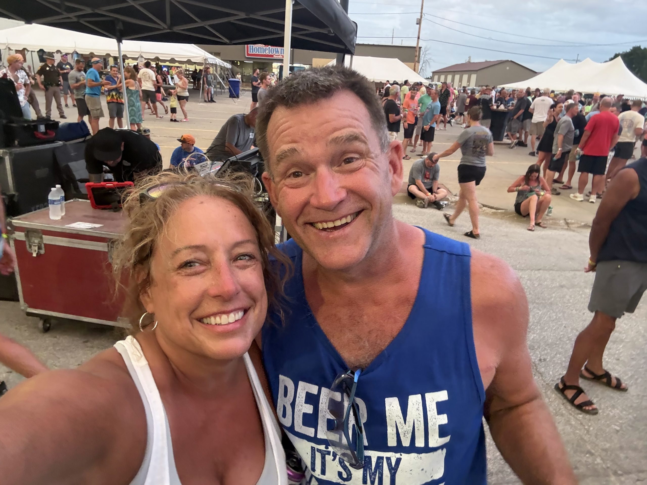 Kirk and Kim during the RAGBRAI festivities