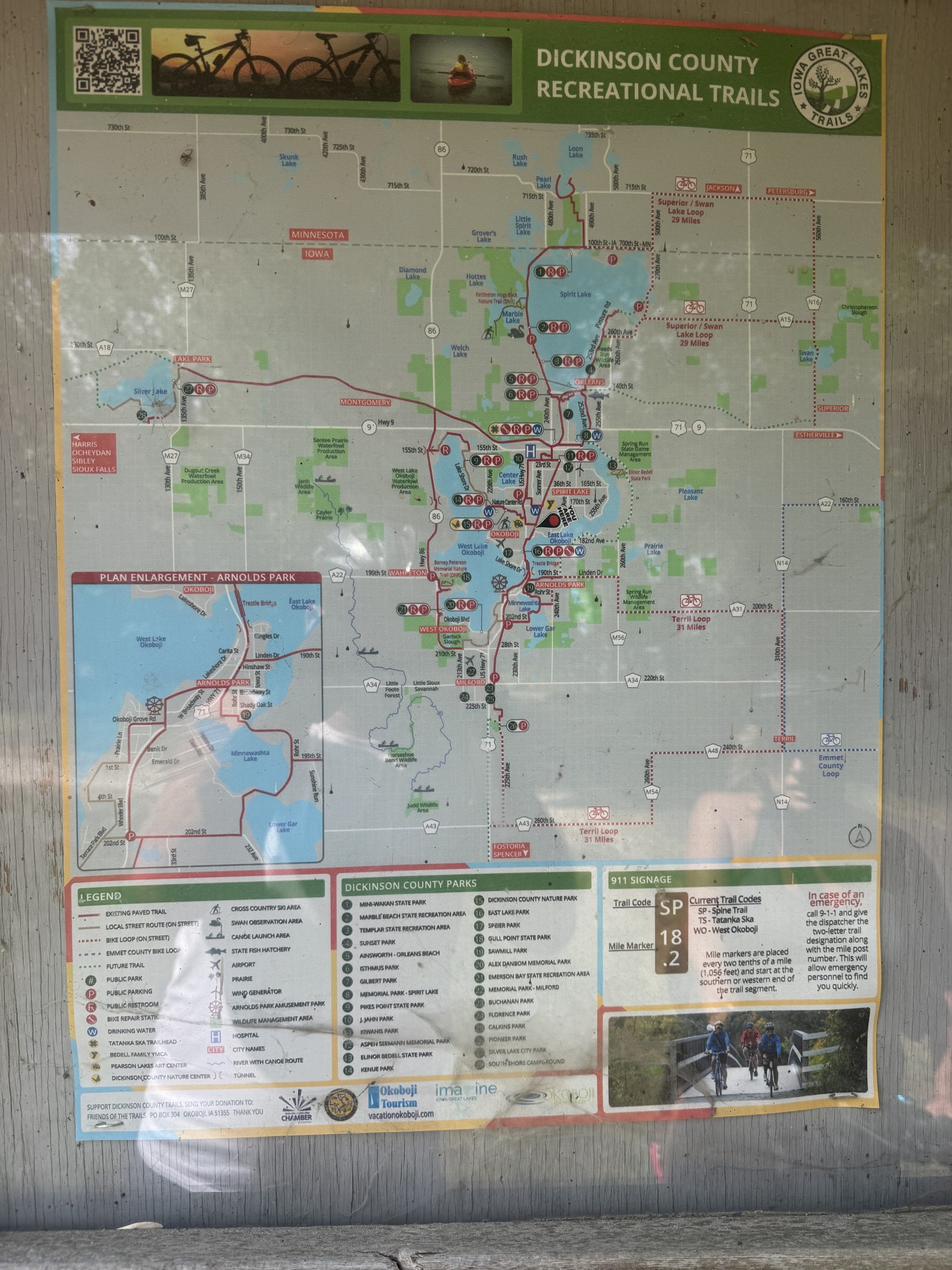 Dickinson County recreational trail map