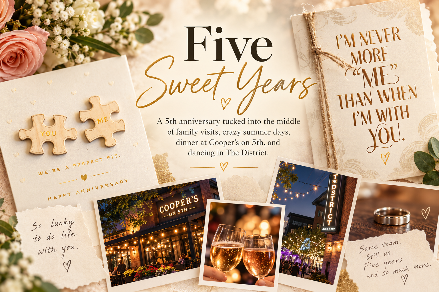 Five Sweet Years fifth anniversary episode card