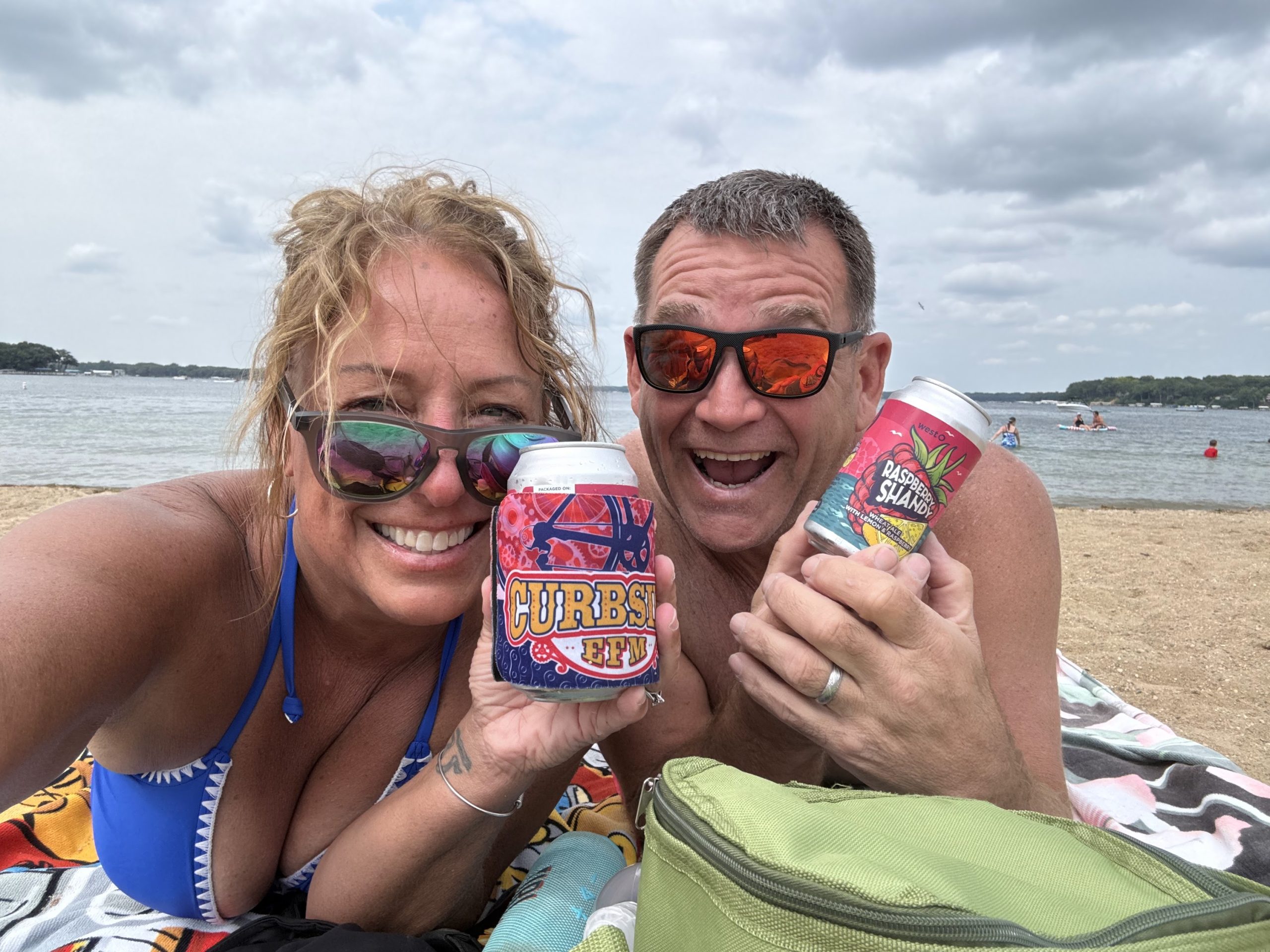 Kirk and Kim at the beach