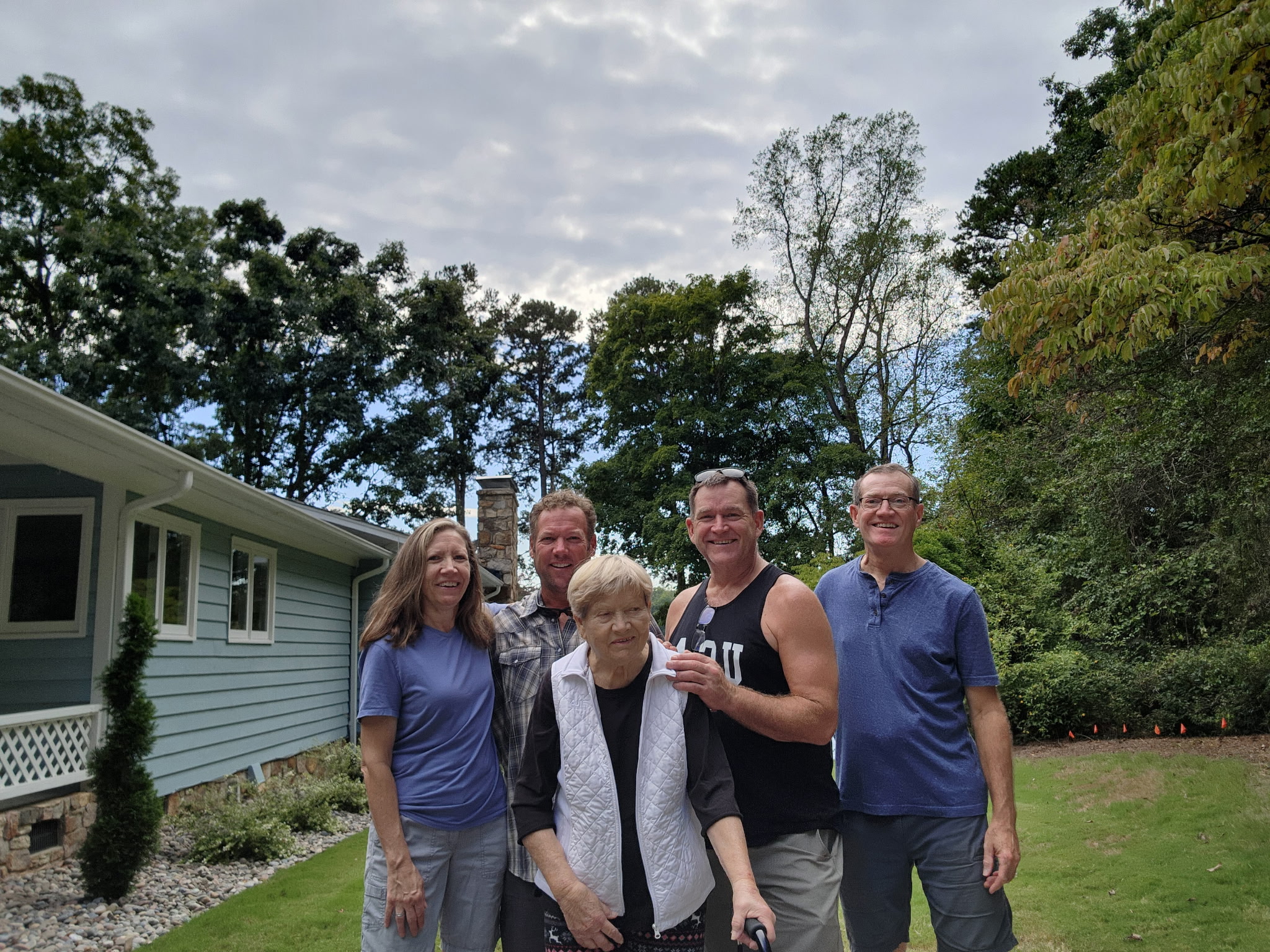 Family together in North Carolina