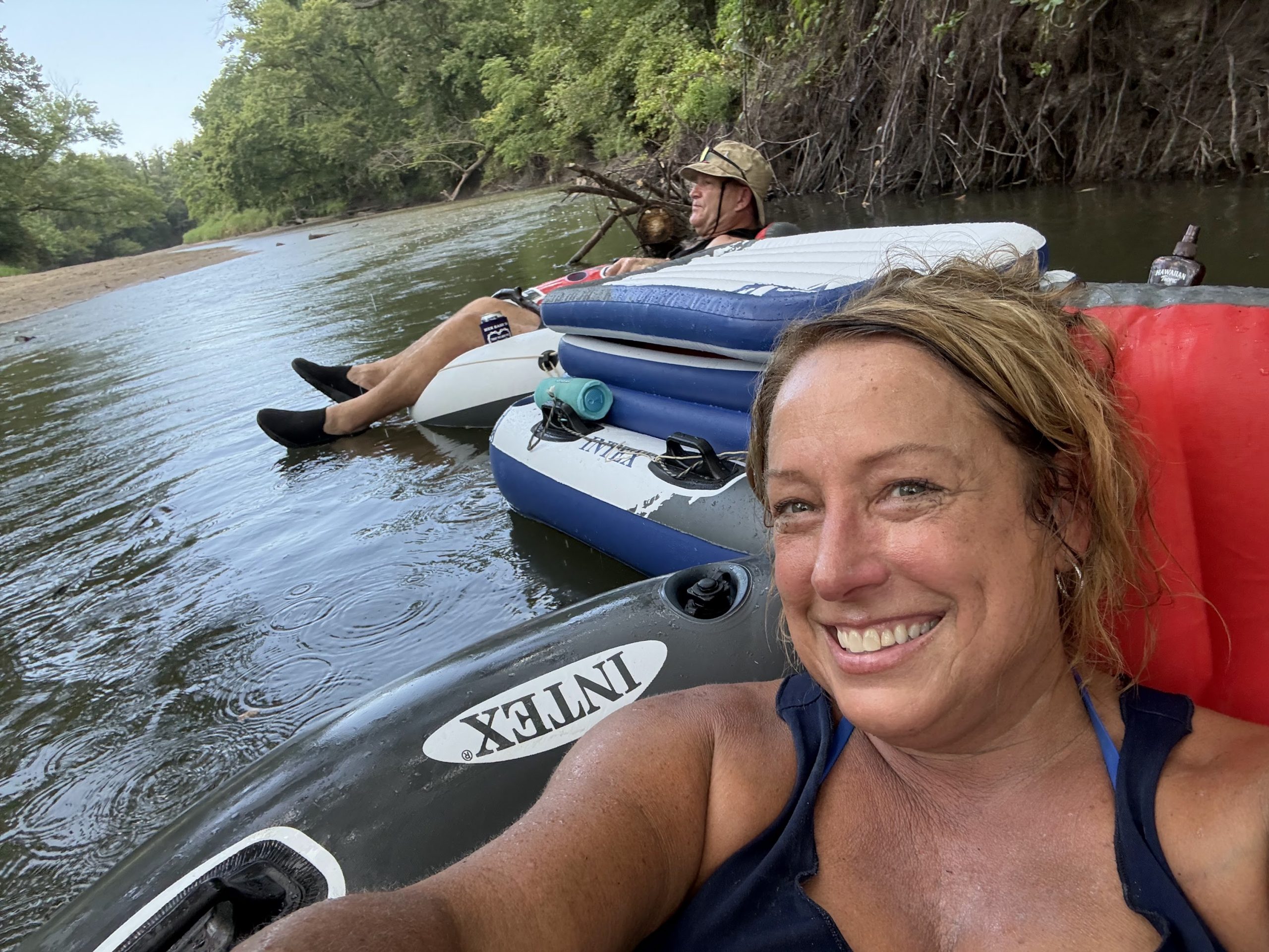 Floating the river with Kim