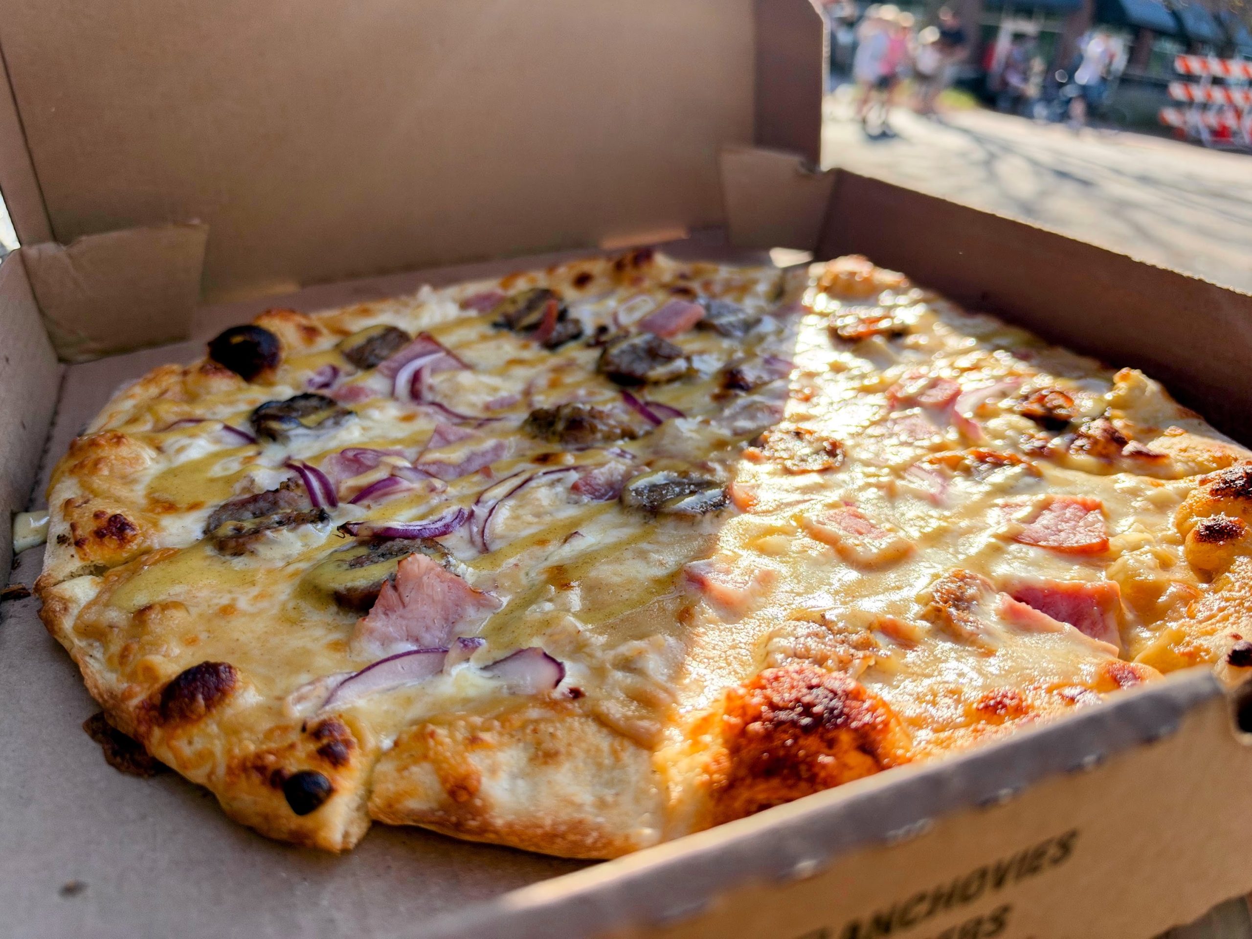 A delicious fresh pizza