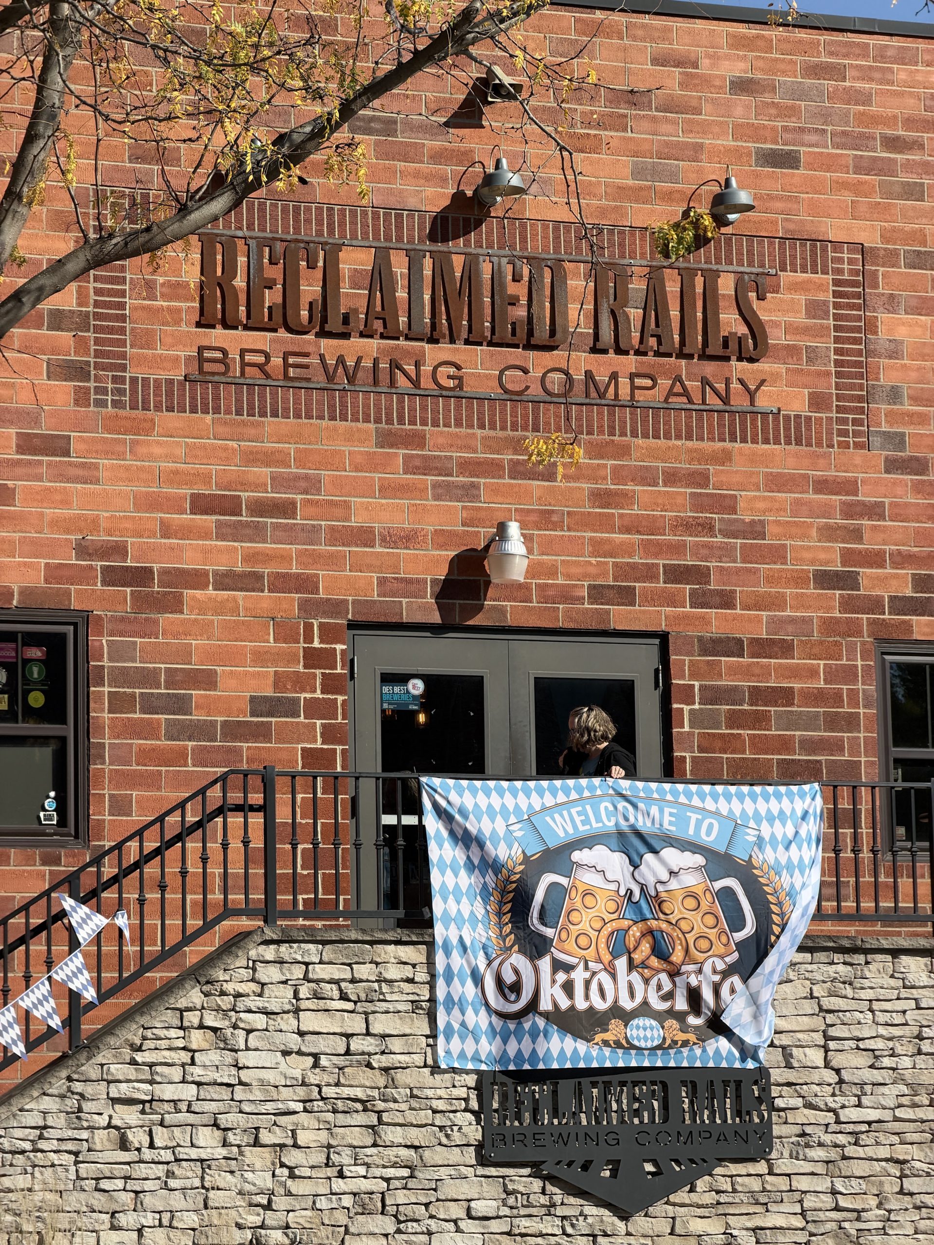 Oktoberfest welcome at Reclaimed Rails Brewing